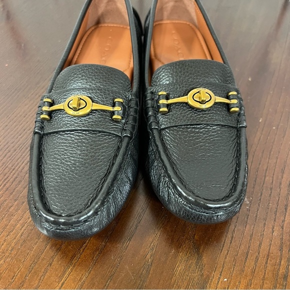 CROSBY DRIVER Black Grainy Leather Loafers Classic & Comfortable size 7 NIB - Picture 14 of 15